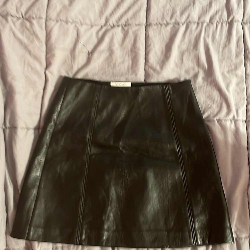 Babaton Leather Skirt